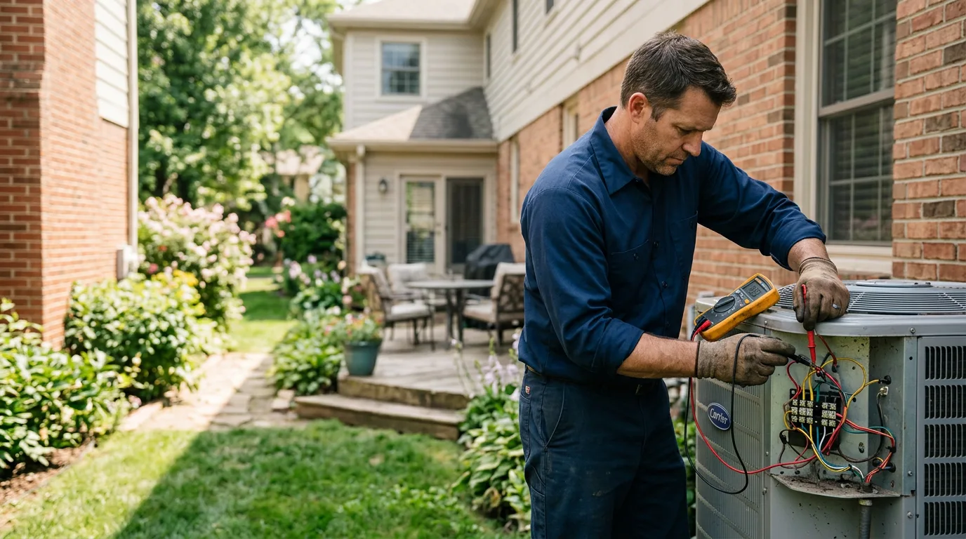 HVAC technician working near Madera, CA